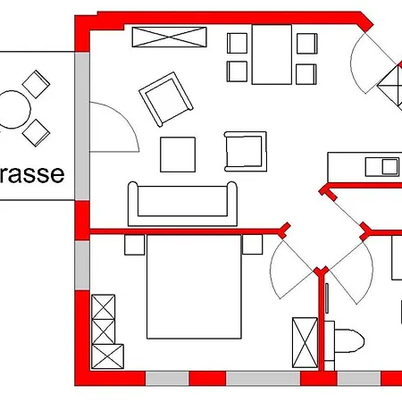 شقة Haus Moewe Ii - Whg 01 Mit Terrasse Sellin (Rugen)