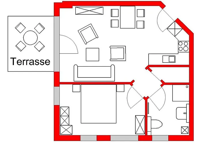 Apartmán Haus Moewe Ii - Whg 01 Mit Terrasse Sellin (Rugen)